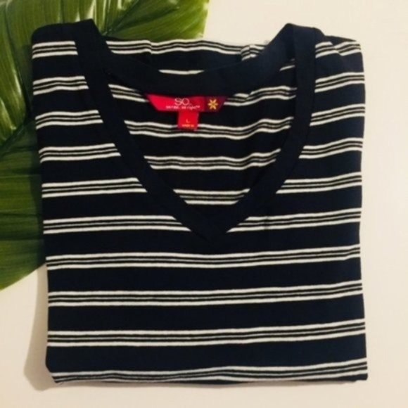 SO | Tee | Black with White Stripes - Picture 6 of 6